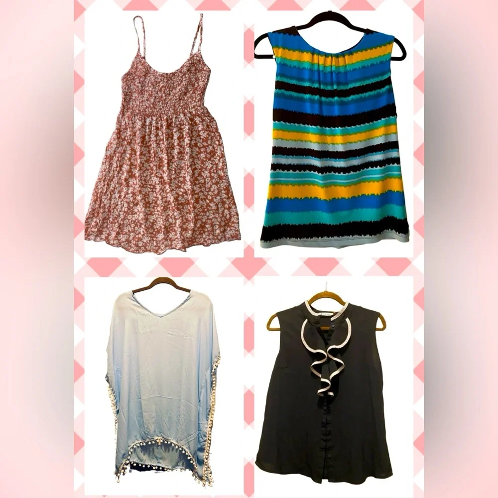 Four Sleeveless Tops - Picture 1 of 1